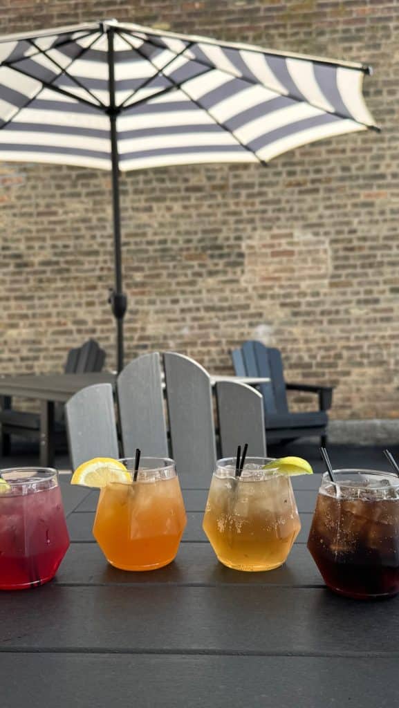 A little patio sneak peek – emphasis on sneak because she is…